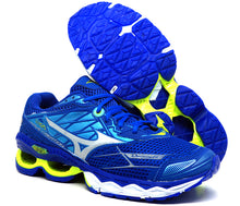 Carregar imagem no visualizador da galeria, Tenis mizuno wave creation 20 azul e verde